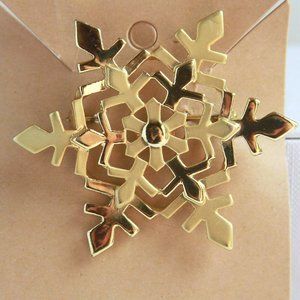 Gold Snowflake Pin